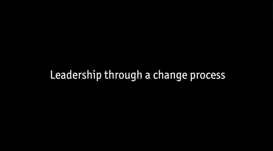 The Crucial Elements of Leadership when Driving a Change Process